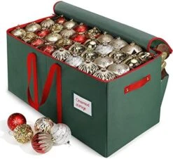Large Christmas Ornament Storage Box ,4 Tier Holds Up To 128 Holiday Ornaments 3-Inch, Xmas Decorations Accessories Bag With Dual Zipper Closure,Made Of Durable 600D Oxford Fabric Tear-Proof Material -Songmics Furniture Shop 51y15k1 xOL. AC