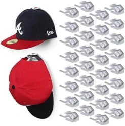 Modern JP Adhesive Hat Hooks For Wall (16-Pack) - Hat Rack For Baseball Caps, Minimalist Hat Display, Strong Hold Hat Hangers For Wall - U.S. Patent Pending, Black -Songmics Furniture Shop 51yS0SUaxIL. AC