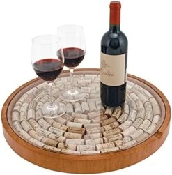 True Patchwork Cork Trivet Kit, Cork Holder, DIY Kitchen Hot Pad, Wine Cork Counter Coaster Board, Wood Frame, Holds 36 Corks -Songmics Furniture Shop 51ydsmy9oS. AC