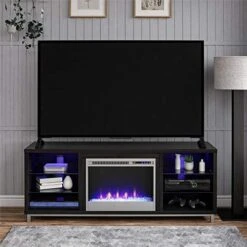 Ameriwood Home Fireplace TV Stand For TVs Up To 70", White,1822096COM (18.9 X 64.76 X 24.88 Inches) -Songmics Furniture Shop 51yecp3dj1L. AC