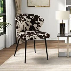 HULALA HOME Velvet Dining Chairs, Modern Small Armless Accent Chair With Gold Metal Legs, Living Room Upholstered Cute Side Chair, Elegant Tufted Back Vanity Chair For Bedroom/Beauty Room-Ivory -Songmics Furniture Shop 51yfvBC5OTL. AC