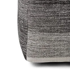 SIMPLIHOME Naya Cube Pouf, Footstool, Upholstered In Patterned Grey Melange Hand Woven Cotton, For The Living Room, Bedroom And Kids Room, Transitional, Boho -Songmics Furniture Shop 51yiqqj1KVL