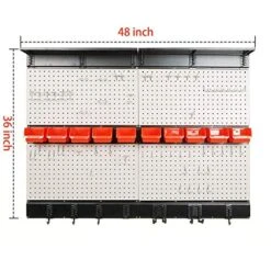 Ultrawall Pegboard Wall Organizer, 48X 36 Inch Garage Storage Pegboard With Hooks Storage Bins Tool Board Panel Tool Organizer -Songmics Furniture Shop 51ymL8i3sDL