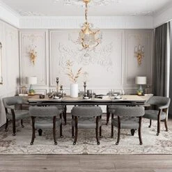 Set Of 4 Dining Chair With Casters, Leather Chair With Caster & Nailhead Trime Dining Chairs With Rollers Curving Backrest Chairs With Wheels Kitchen Table Rolling Chair,Espresso&Beige 1910BG -Songmics Furniture Shop 51yvZEBx8LL. AC