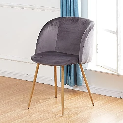 EGGREE Mid-Century Modern Accent Living Room Chair Upholstered Velvet Armchair Kitchen Dining Chair With Solid Steel Leg For Living Room Bedroom Reception Room Accent Furniture,Rose Pink 8 EGGREE Mid-Century Modern Accent Living Room Chair Upholstered Velvet Armchair Kitchen Dining Chair With Solid Steel Leg For Living Room Bedroom Reception Room Accent Furniture,Rose Pink - Image 8