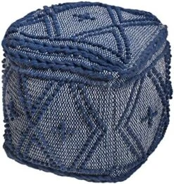 Christopher Knight Home Nina Large Square Casual Pouf, Boho, White Wool And Cotton -Songmics Furniture Shop 51z6IPVGFL. AC