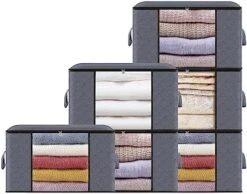 6 Pcs Clothes Storage Bags-Large Capacity Closet Organizers And Storage, Clothes Storage Bins With Reinforced Handles,Foldable Organizers Storage Containers For Clothing,Blanket, Comforters,Bedding 11 6 Pcs Clothes Storage Bags-Large Capacity Closet Organizers And Storage, Clothes Storage Bins With Reinforced Handles,Foldable Organizers Storage Containers For Clothing,Blanket, Comforters,Bedding -Songmics Furniture Shop 51z9y8VPDSL. AC