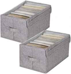 4Pcs Clothes Closet Organizers And Storage,Clothes Organizer For Closet - 6 Large Grids With Removable Dividers,Stackable Closet Organizers Storage Bins For Clothes,Jeans,Pants, Sweaters,Toys(6Girds) -Songmics Furniture Shop 51ziTGKydL. AC