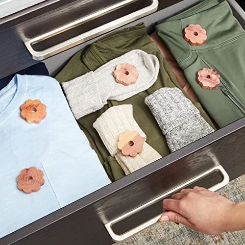 Juvale 36-Pack Cedar Rings For Plastic Or Wire Hangers, Natural Cedar Wood Blocks For Closets, Cabinets, Drawers, Shoes, Clothes Storage Freshener, DIY Crafts (2x2 In) 3 Juvale 36-Pack Cedar Rings For Plastic Or Wire Hangers, Natural Cedar Wood Blocks For Closets, Cabinets, Drawers, Shoes, Clothes Storage Freshener, DIY Crafts (2x2 In) - Image 3