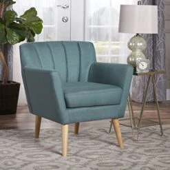 Christopher Knight Home Merel Mid Century Modern Fabric Club Chair, Dark Teal/Natural 9 Christopher Knight Home Merel Mid Century Modern Fabric Club Chair, Dark Teal/Natural -Songmics Furniture Shop 51zpTc8aqcL