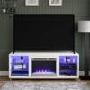 Ameriwood Home Fireplace TV Stand For TVs Up To 70", White,1822096COM (18.9 X 64.76 X 24.88 Inches)