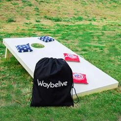 Waybelive 2 Pieces Bean Bag Game Carrying Bag, Canvas Cornhole Carrying Case With Cornhole Bean Bag Tote Carry Case, Weatherproof Bags, Black 11 Waybelive 2 Pieces Bean Bag Game Carrying Bag, Canvas Cornhole Carrying Case With Cornhole Bean Bag Tote Carry Case, Weatherproof Bags, Black -Songmics Furniture Shop 612cH1AKN3L