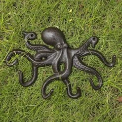 ChasBete Key Holder For Wall, Octopus Coat Hooks Wall Mounted Towel Hooks, Heavy Duty Wall Hooks Decorative With 6 Arms -Songmics Furniture Shop 613Am7YopaL