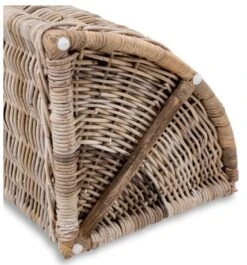 The Basket Lady Corner Wicker Laundry Hamper, 15 In L X 15 In W X 26 In H, Serene Grey… -Songmics Furniture Shop 616usCZQgNL