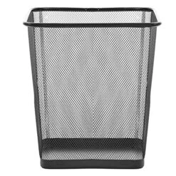 Zuvo Square Mesh Waste Wastebasket Pack Of 2 | Lightweight Waste Metal Basket Garbage Can | Metal Trash Bin Ideal For Kitchen Home Office Dorm Living Desk Bedroom, (16 Quart)(Black)(10.1" X 10") -Songmics Furniture Shop 618aa6g1woL