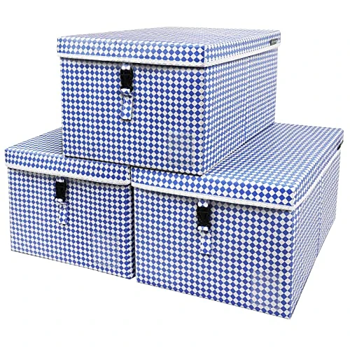 MULISOFT Large Storage Bins With Lids, 3 Packs Stackable Storage Bins With Labels And Lock, Collapsible Storage Boxes, Cube Storage For Home, Closet, Bedroom, Office (16.6x13x9.84) 1 MULISOFT Large Storage Bins With Lids, 3 Packs Stackable Storage Bins With Labels And Lock, Collapsible Storage Boxes, Cube Storage For Home, Closet, Bedroom, Office (16.6x13x9.84)
