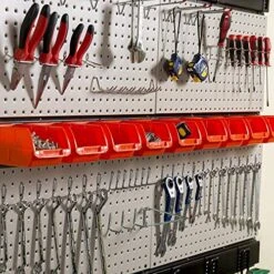 Ultrawall Pegboard Wall Organizer, 48X 36 Inch Garage Storage Pegboard With Hooks Storage Bins Tool Board Panel Tool Organizer -Songmics Furniture Shop 61MgLPCnJvL