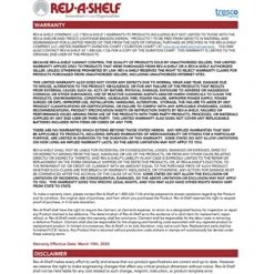 Rev-A-Shelf RV-9PB S Single 30-Quart Wire Construction Bottom Mount Pullout Kitchen Waste Trash Can Container Bin With Full-Extension Slides, White -Songmics Furniture Shop 61YNaMD9bjL