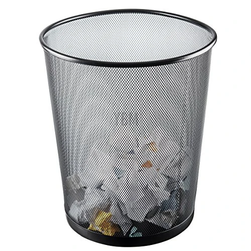 YBM Home Mesh Wastebasket Trash Can For Home And Office Workspace, Metal Office Trash Can Round-Shaped, 4.75 Gallon, 2484 2 YBM Home Mesh Wastebasket Trash Can For Home And Office Workspace, Metal Office Trash Can Round-Shaped, 4.75 Gallon, 2484 - Image 2