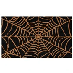 Calloway Mills 101951729 Scary Web Doormat, 17x29, Black And Natural