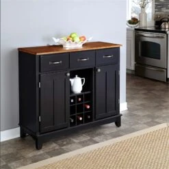 Homestyles Server Sideboards-buffets-credenzas, Black -Songmics Furniture Shop 61fv4OJ6bWL