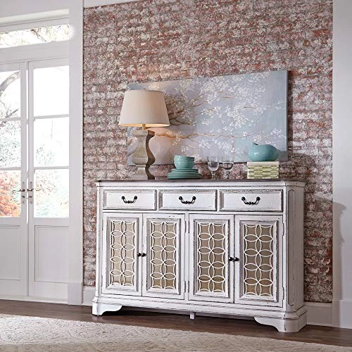 Liberty Furniture INDUSTRIES Magnolia Manor Hall Buffet, Antique White 1 Liberty Furniture INDUSTRIES Magnolia Manor Hall Buffet, Antique White
