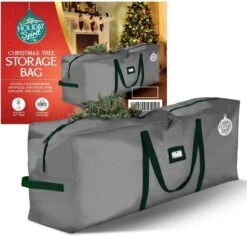 HOLIDAY SPIRIT Christmas Tree Storage Bag, Heavy-Duty 600D Oxford Material With Durable Reinforced Handles & Zipper, Waterproof Dust Protection (Red, Fits A 9FT Tree) -Songmics Furniture Shop 61hsbjXdtUL. AC