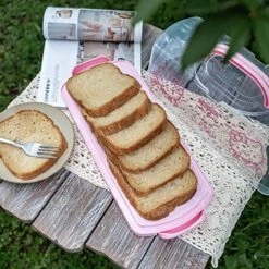 CHEFMADE Hello Kitty Portable Bread Box With Handle, 13 Inch Loaf Cake Storage Container Box For Storing Banana Bread, Pumpkin Bread (Pink) 11 CHEFMADE Hello Kitty Portable Bread Box With Handle, 13 Inch Loaf Cake Storage Container Box For Storing Banana Bread, Pumpkin Bread (Pink) -Songmics Furniture Shop 61k6OJTtSfL