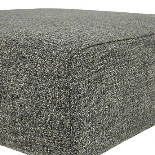 Amazon Brand – Rivet Ava Mid-Century Modern Upholstered Ottoman, 25.6"W X 15.7"H, Dark Grey 5 Amazon Brand – Rivet Ava Mid-Century Modern Upholstered Ottoman, 25.6"W X 15.7"H, Dark Grey - Image 5