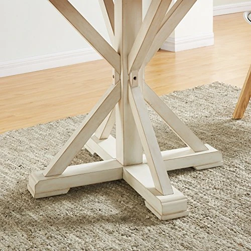 SEI Furniture Barrisdale Modern Farmhouse, Dining Table, Antique White, Whiskey Maple 3 SEI Furniture Barrisdale Modern Farmhouse, Dining Table, Antique White, Whiskey Maple - Image 3