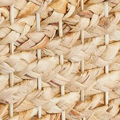 MDesign Hyacinth Braided Woven Kitchen Basket Bin With Built-in Handles For Organizing Kitchen Pantry, Cabinet, Cupboard, Countertop, Shelves - Holds Food, Drinks, Snacks - 6 Pack - Natural/Tan -Songmics Furniture Shop 61p1IiPwrPL