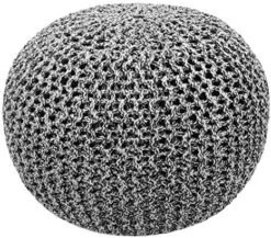 COTTON CRAFT - Hand Knitted Cable Style Dori Pouf - Ivory - Floor Ottoman - Cotton Braid Cord - Handmade & Hand Stitched - Truly One Of A Kind Seating - 20 Dia X 14 High 21 COTTON CRAFT - Hand Knitted Cable Style Dori Pouf - Ivory - Floor Ottoman - Cotton Braid Cord - Handmade & Hand Stitched - Truly One Of A Kind Seating - 20 Dia X 14 High -Songmics Furniture Shop 61qIdiqJQ5L. AC