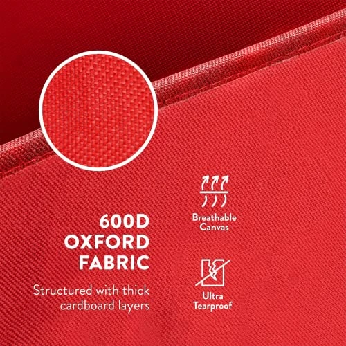 ZOBER Christmas Ornament Storage - 25.2x12.6x3.35 Inch Ornament Tray Organizer Boxes W/Dividers - Compartments For Fragile Ornaments And Holiday Decoration - Red 7 ZOBER Christmas Ornament Storage - 25.2x12.6x3.35 Inch Ornament Tray Organizer Boxes W/Dividers - Compartments For Fragile Ornaments And Holiday Decoration - Red - Image 7