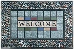 CHICHIC Entrance Door Mat Large 24 X 36 Inch Entry Way Doormat Front Door Rugs Outdoors Heavy Duty Welcome Mat, Non Slip Rubber Back Low Profile For Garage, Patio, High Traffic Area, Rectangle Style A 14 CHICHIC Entrance Door Mat Large 24 X 36 Inch Entry Way Doormat Front Door Rugs Outdoors Heavy Duty Welcome Mat, Non Slip Rubber Back Low Profile For Garage, Patio, High Traffic Area, Rectangle Style A -Songmics Furniture Shop 61vTi5RVP3L. AC