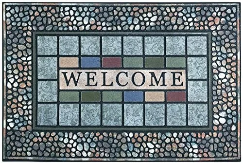 CHICHIC Entrance Door Mat Large 24 X 36 Inch Entry Way Doormat Front Door Rugs Outdoors Heavy Duty Welcome Mat, Non Slip Rubber Back Low Profile For Garage, Patio, High Traffic Area, Rectangle Style A 7 CHICHIC Entrance Door Mat Large 24 X 36 Inch Entry Way Doormat Front Door Rugs Outdoors Heavy Duty Welcome Mat, Non Slip Rubber Back Low Profile For Garage, Patio, High Traffic Area, Rectangle Style A - Image 7