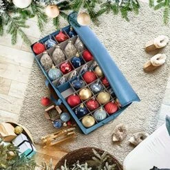 Hearth & Harbor Large Christmas Ornament Storage Box With Adjustable Dividers - Ornament Storage Container For 128 Holiday Ornaments Or Decorations 11 Hearth & Harbor Large Christmas Ornament Storage Box With Adjustable Dividers - Ornament Storage Container For 128 Holiday Ornaments Or Decorations -Songmics Furniture Shop 61vZcbxLdJL