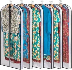 Mskitchen Hanging Clothes Bag With 4" Gusseted Garment Bag (Set Of 6) For Storage Suit Bag For Closet Clear Garment Bags Dress Covers Garment Bags For Suits, Sweaters, Shirts - 24"x 40"x 4"/ 6 Pack 18 Mskitchen Hanging Clothes Bag With 4" Gusseted Garment Bag (Set Of 6) For Storage Suit Bag For Closet Clear Garment Bags Dress Covers Garment Bags For Suits, Sweaters, Shirts - 24"x 40"x 4"/ 6 Pack -Songmics Furniture Shop 61yT9qeM4uL. AC