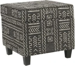 Homepop Home Decor | K7342-F2067 | Classic Square Storage Ottoman With Lift Off Lid | Ottoman With Storage For Living Room & Bedroom, Cream Woven -Songmics Furniture Shop 61z4gejtRKL. AC