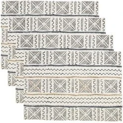 Occasion Gallery White African Mud Cloth Inspired Pouf, Floor Ottoman Seating, Footrest, Stuffed Comfy Chair, Floor Cushion Accent, 20" X 20" X 14" (1 Piece), 100% Cotton 6 Occasion Gallery White African Mud Cloth Inspired Pouf, Floor Ottoman Seating, Footrest, Stuffed Comfy Chair, Floor Cushion Accent, 20" X 20" X 14" (1 Piece), 100% Cotton -Songmics Furniture Shop 61zqIJ09LL. AC