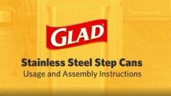 Glad Stainless Steel Step Trash Can With Clorox Odor Protection | Large Metal Kitchen Garbage Bin With Soft Close Lid, Foot Pedal And Waste Bag Roll Holder, 20 Gallon, Stainless 15 Glad Stainless Steel Step Trash Can With Clorox Odor Protection | Large Metal Kitchen Garbage Bin With Soft Close Lid, Foot Pedal And Waste Bag Roll Holder, 20 Gallon, Stainless -Songmics Furniture Shop 81x05lcGsCL 1