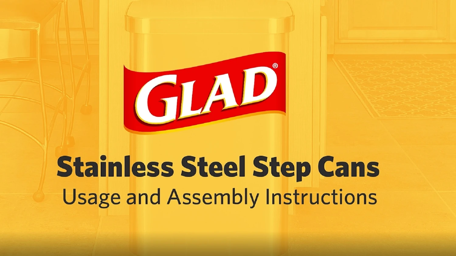 Glad Stainless Steel Step Trash Can With Clorox Odor Protection | Large Metal Kitchen Garbage Bin With Soft Close Lid, Foot Pedal And Waste Bag Roll Holder, 20 Gallon, Stainless 5 Glad Stainless Steel Step Trash Can With Clorox Odor Protection | Large Metal Kitchen Garbage Bin With Soft Close Lid, Foot Pedal And Waste Bag Roll Holder, 20 Gallon, Stainless - Image 5